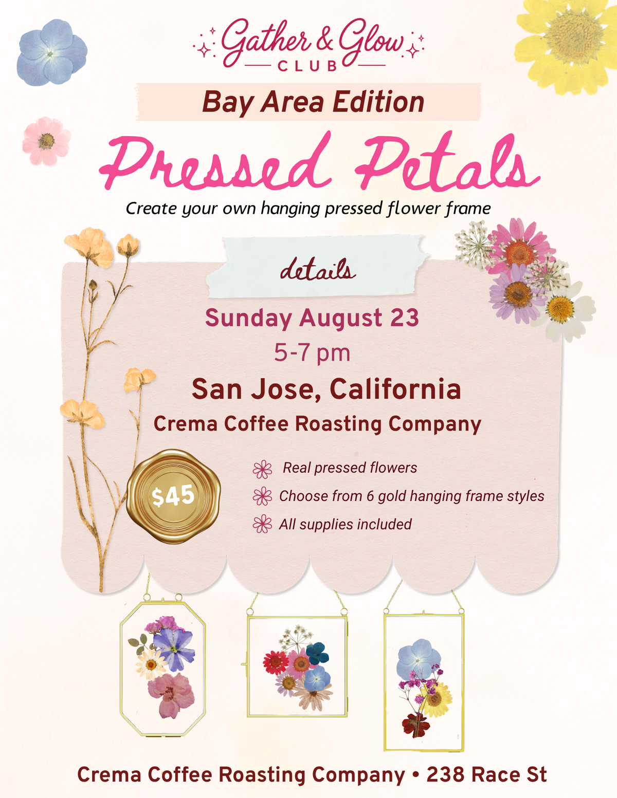 Pressed Petals - San Jose