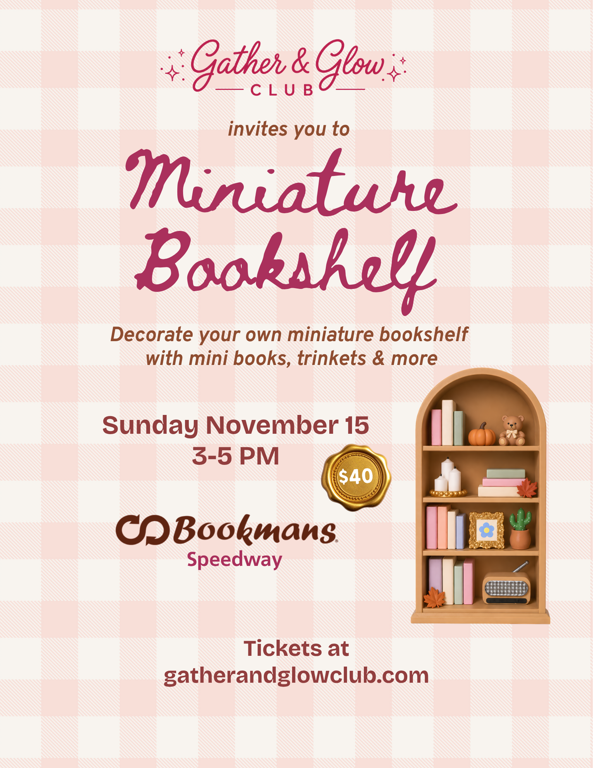 Miniature Bookshelf