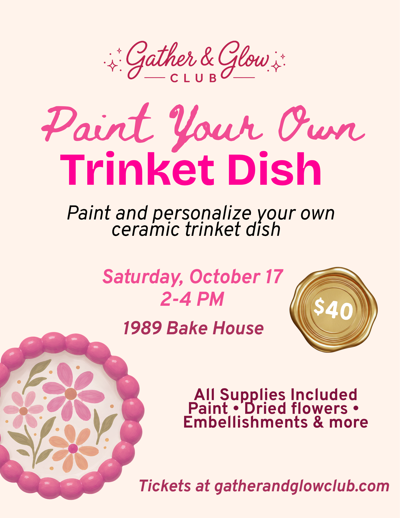 Trinket Dish Painting
